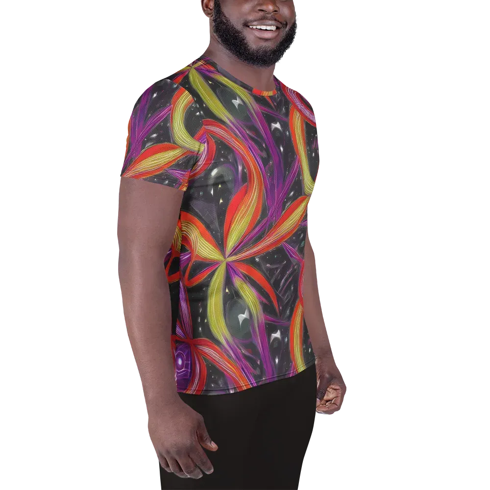 Sonic Petals on Men's Athletic T-Shirt — Right