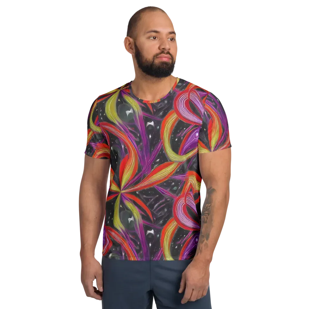 Sonic Petals on Men's Athletic T-Shirt — Front