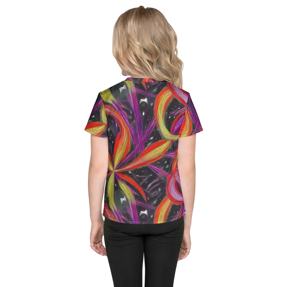 Sonic Petals on Kids Crew Neck T-Shirt — Back