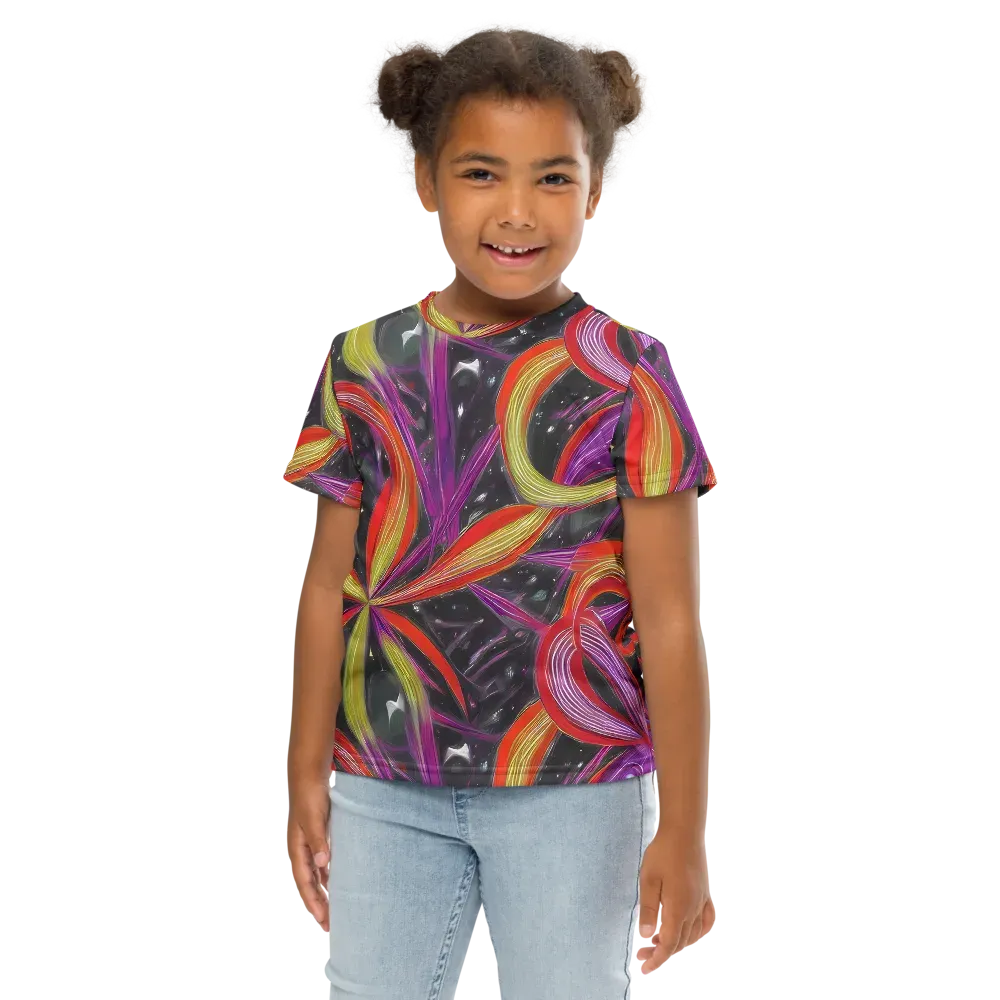 Sonic Petals on Kids Crew Neck T-Shirt — Front