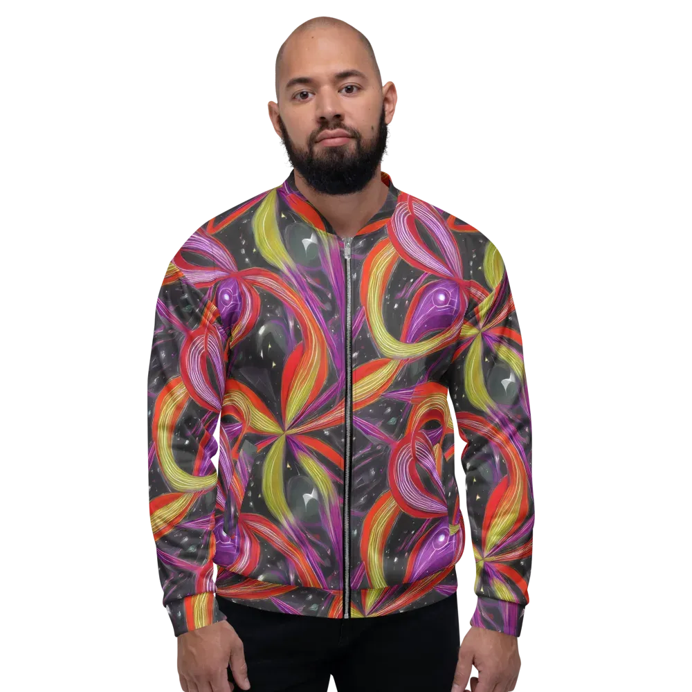 Sonic Petals on Bomber Jacket — Front