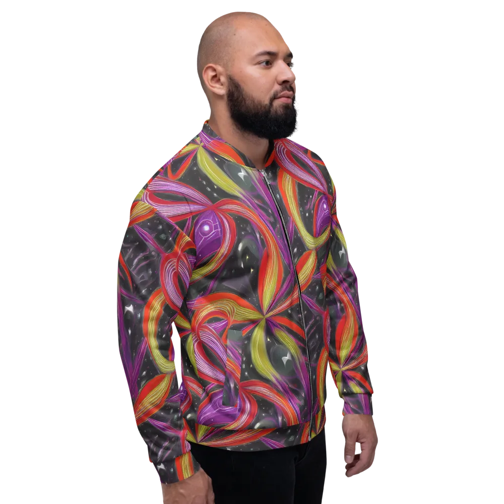 Sonic Petals on Bomber Jacket — Right