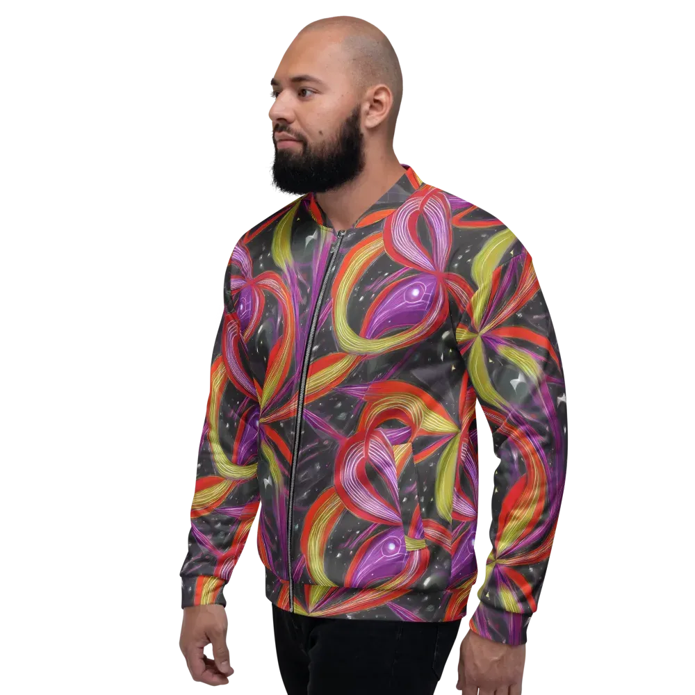 Sonic Petals on Bomber Jacket — Left
