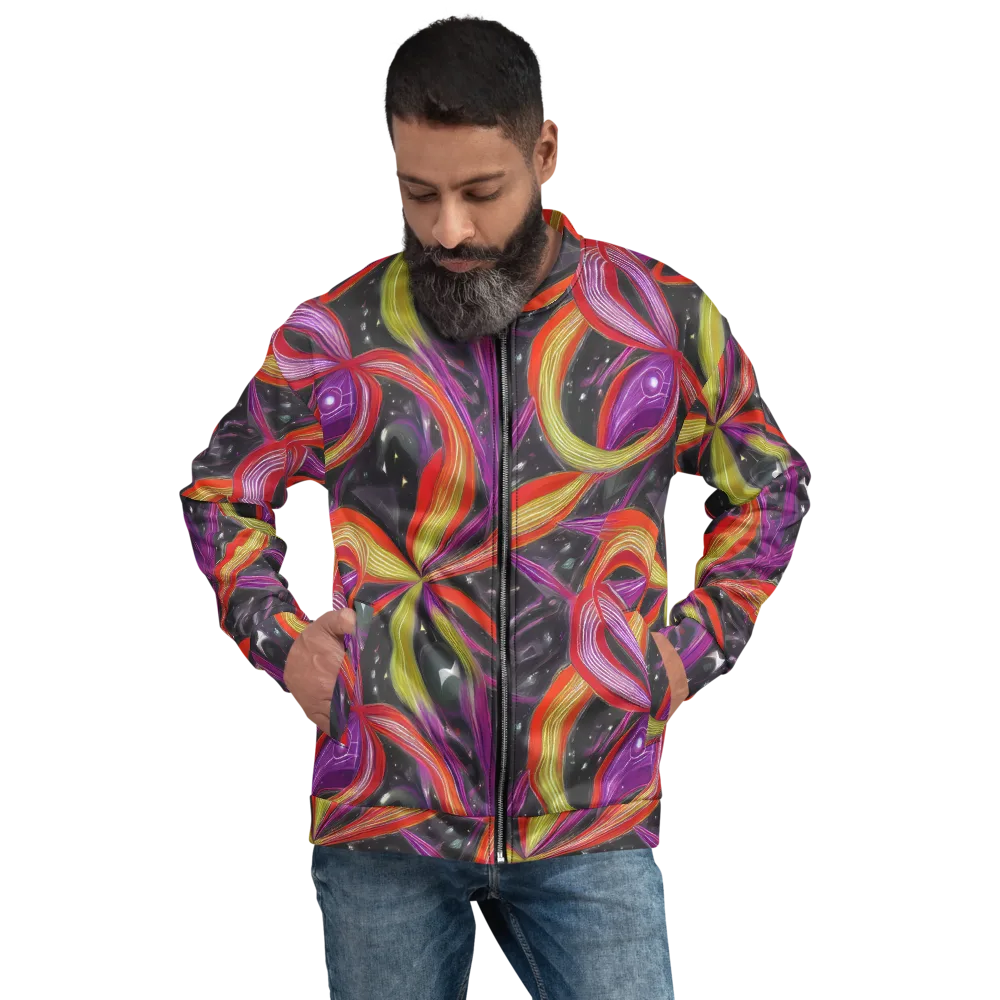 Sonic Petals on Bomber Jacket — Front