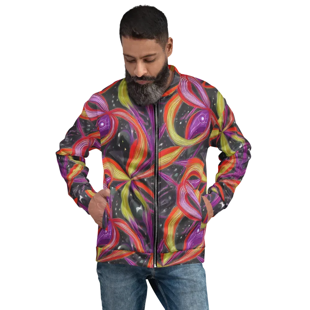 Sonic Petals on Bomber Jacket — Front