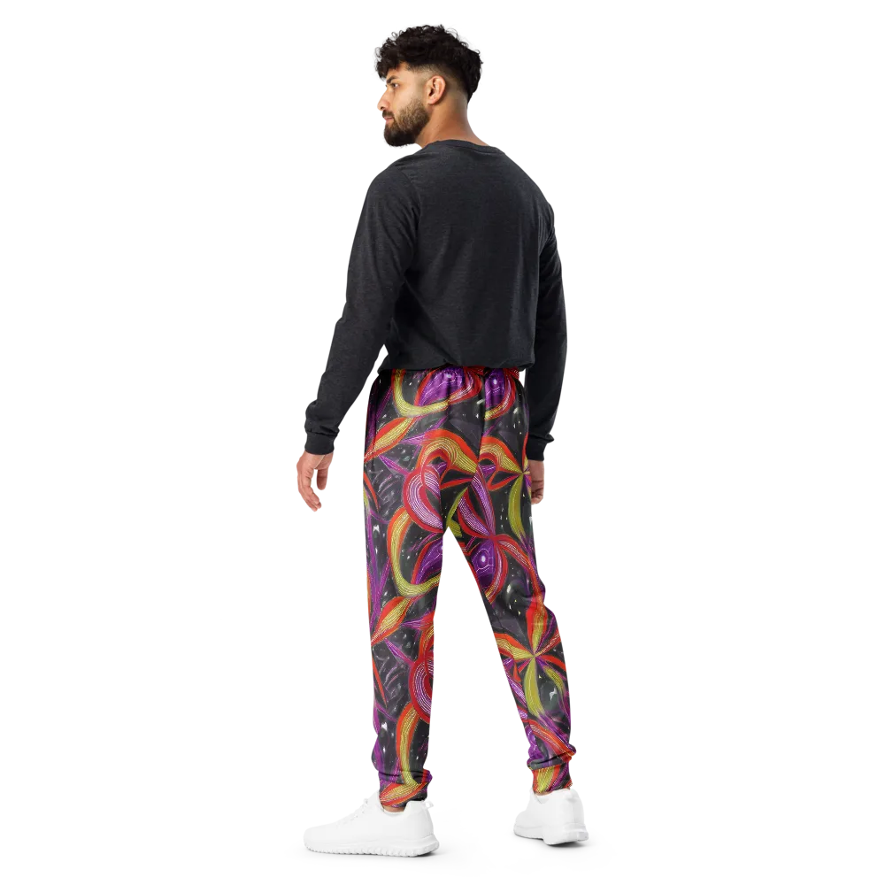 Sonic Petals on Men's Joggers — Back