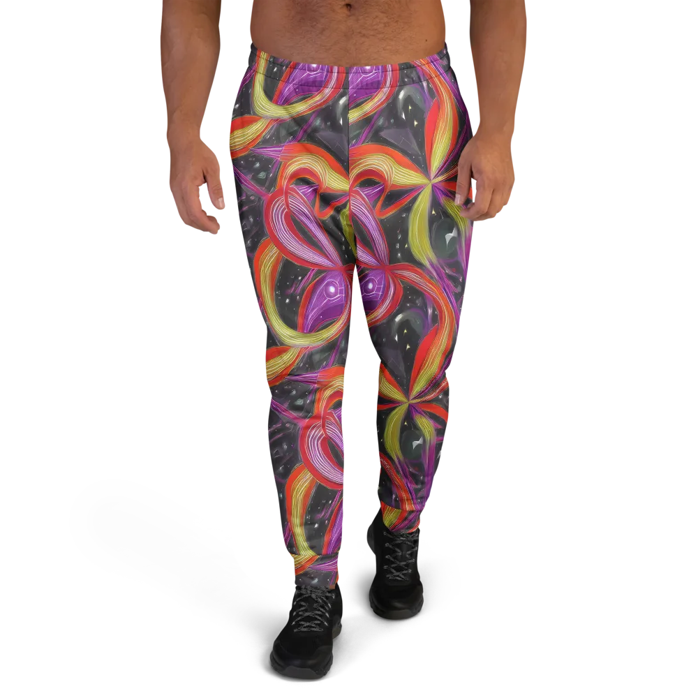 Sonic Petals on Men's Joggers — Front