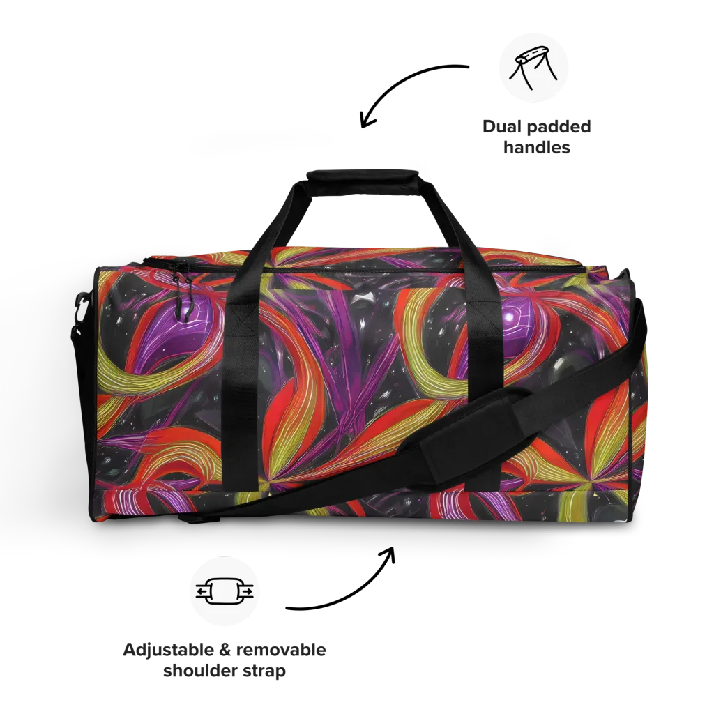 Sonic Petals on Duffle Bag — Front