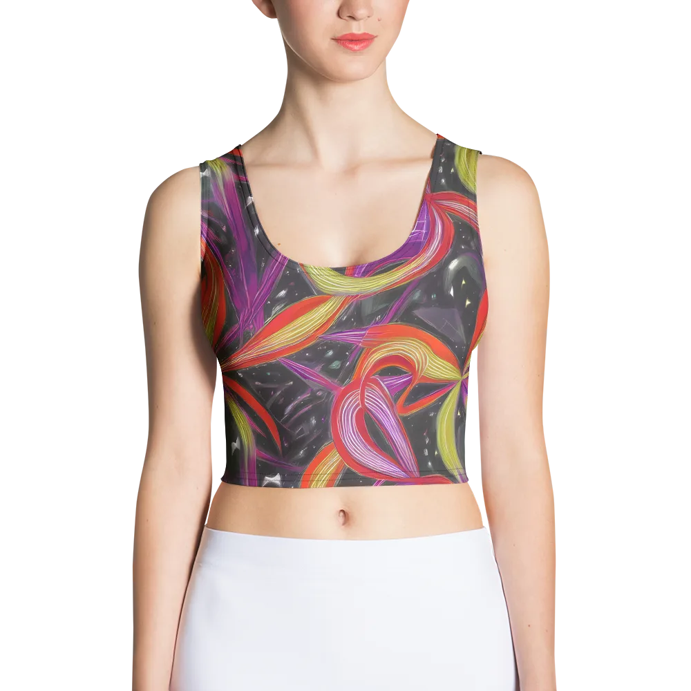 Sonic Petals on Crop Top — Front