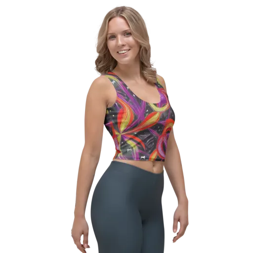 Sonic Petals on a Crop Top