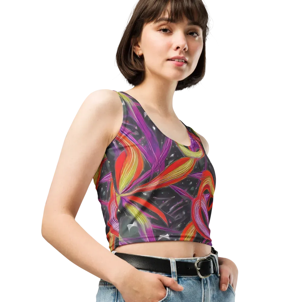 Sonic Petals on Crop Top — Right Front