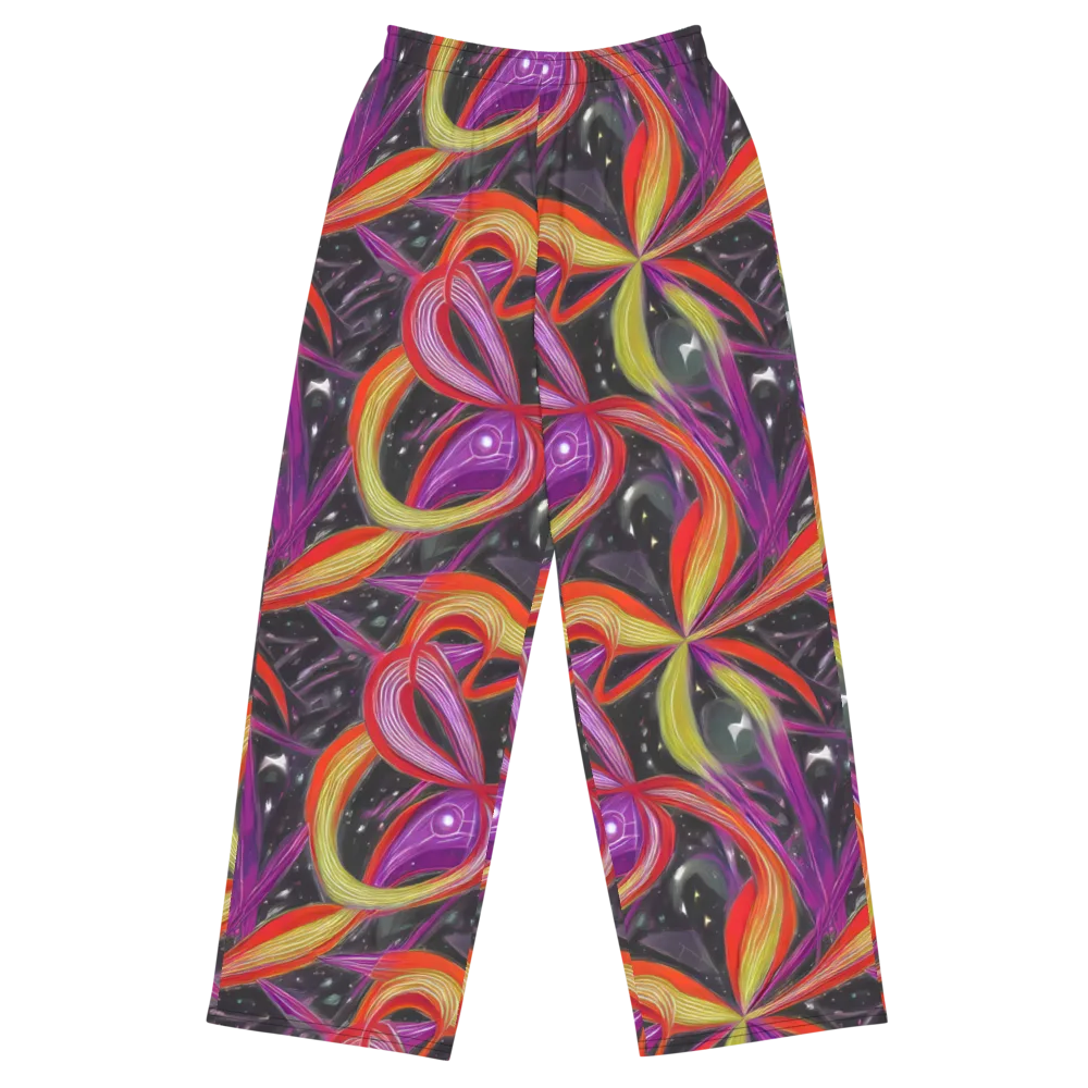 Sonic Petals on Wide-Leg Pants — Front