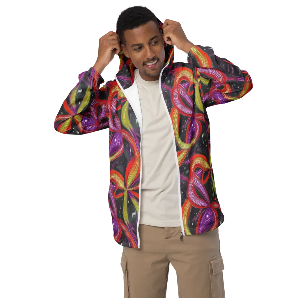 Sonic Petals on Men's Windbreaker — Front