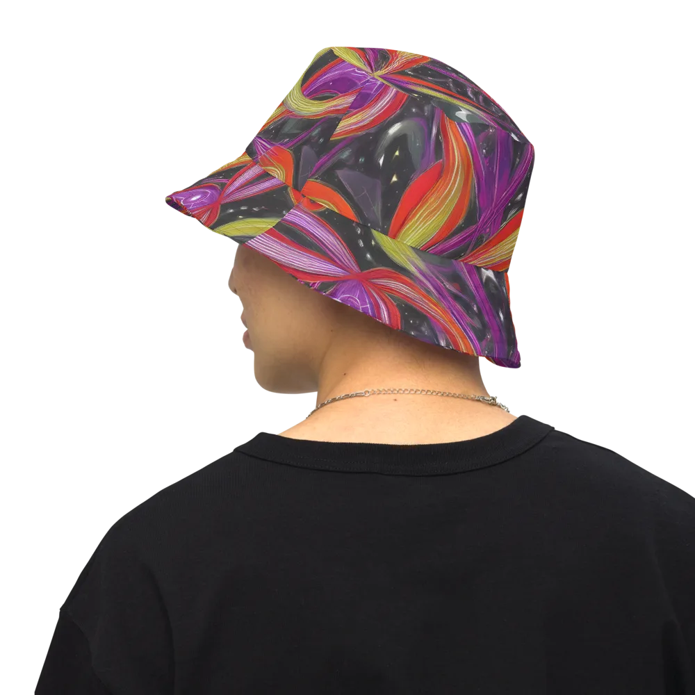 Sonic Petals on Reversible Bucket Hat — Back Inside