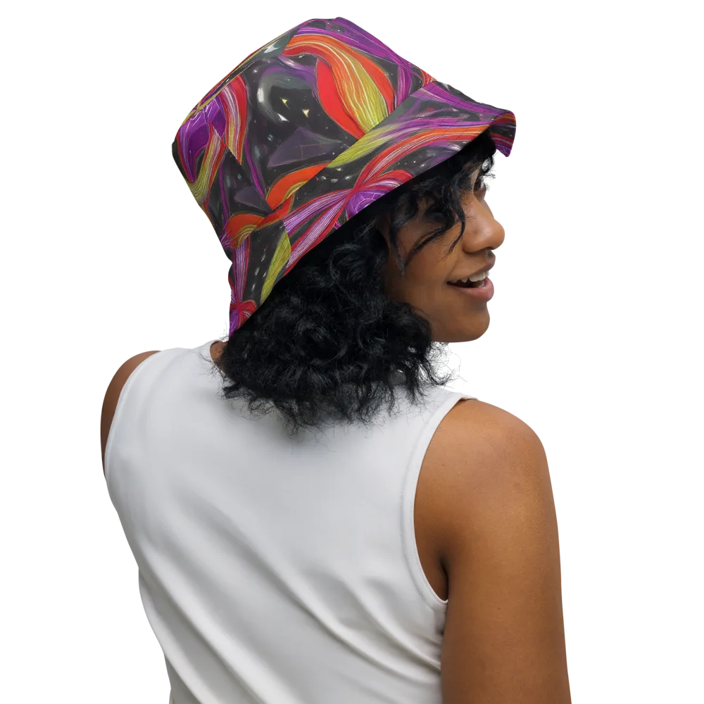Sonic Petals on Reversible Bucket Hat — Right Outside