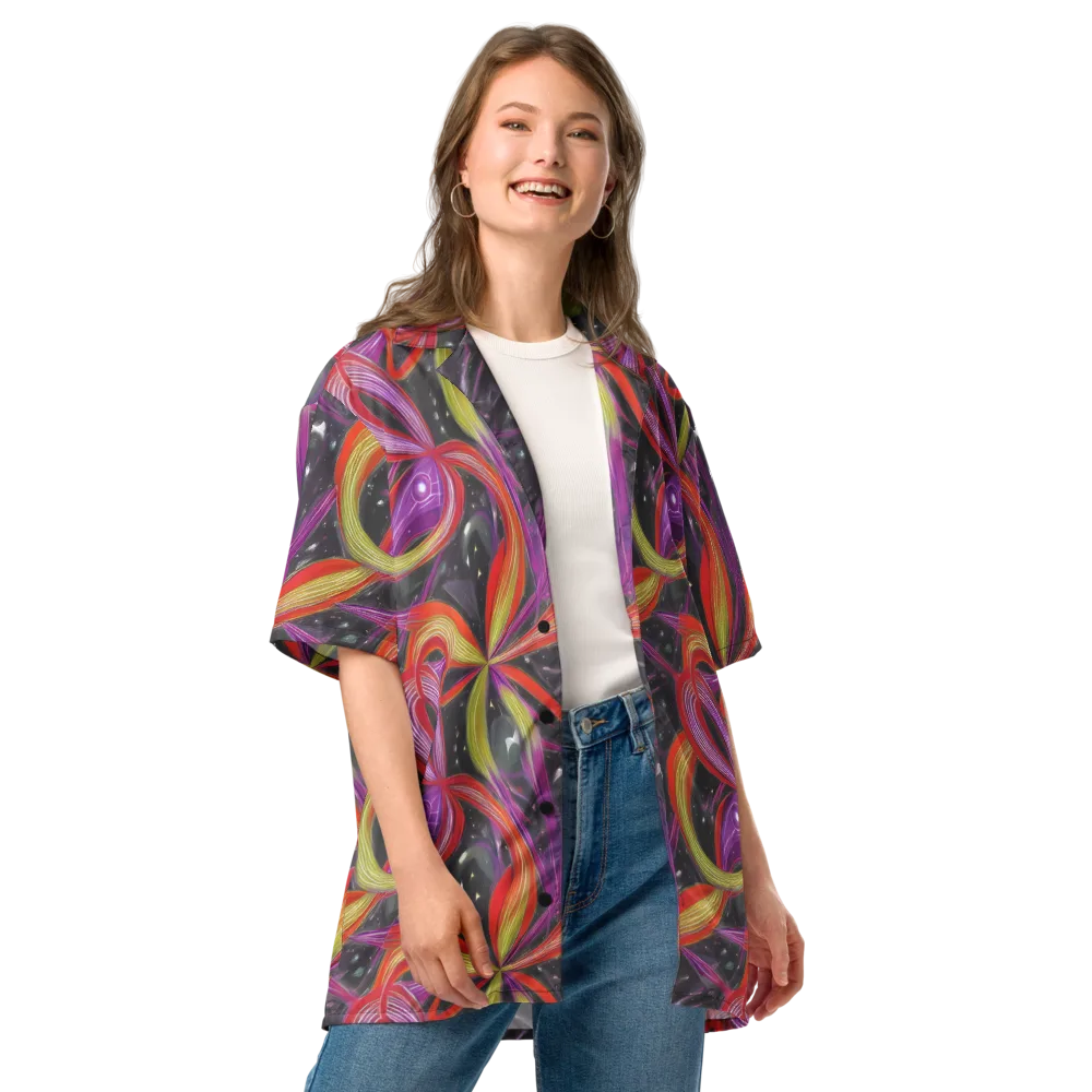 Sonic Petals on Button Shirt — Front