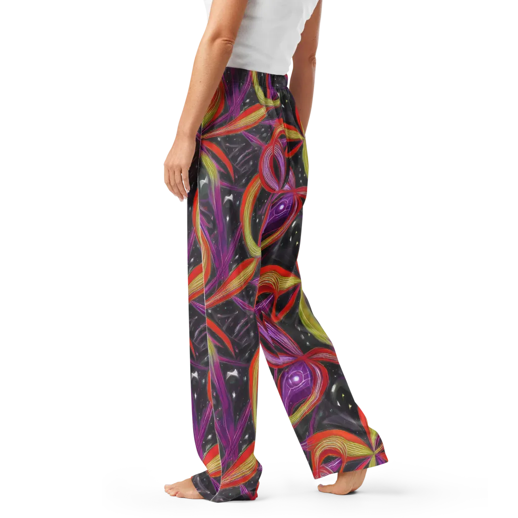 Sonic Petals on Women's Pajama Pants — Left