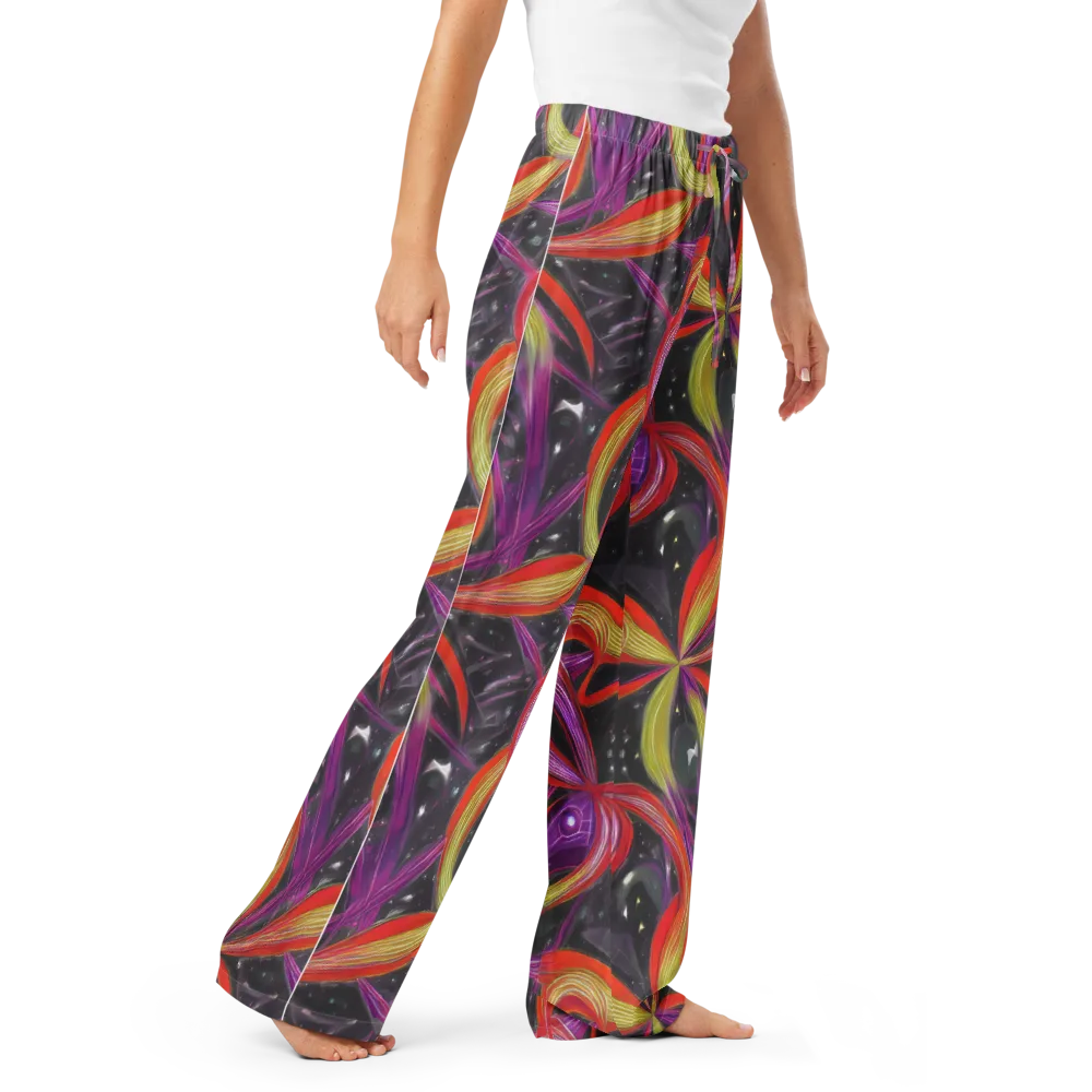 Sonic Petals on Women's Pajama Pants — Right Front