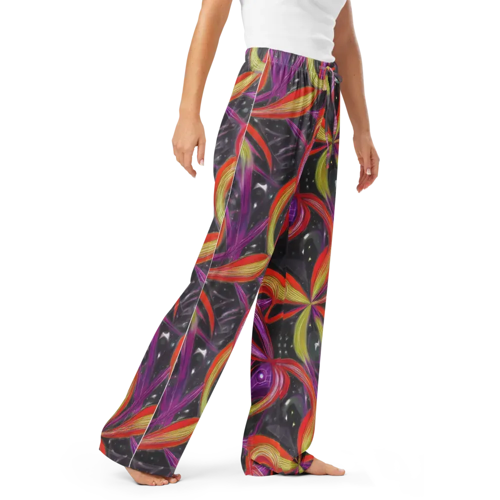 Sonic Petals on Women's Pajama Pants — Right Front