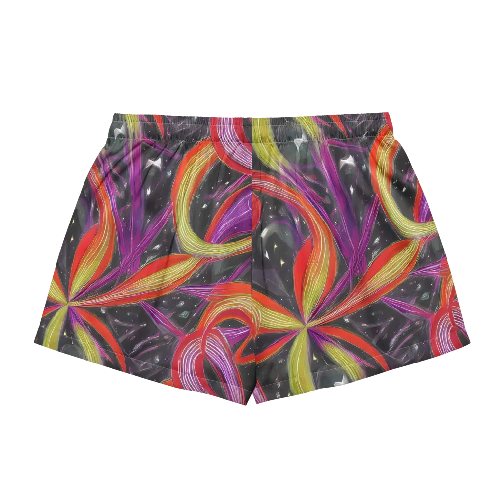 Sonic Petals on Women's Pajama Shorts — Back
