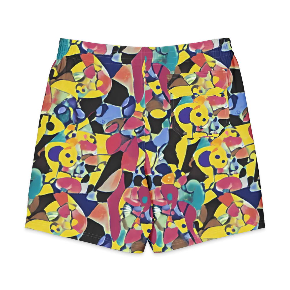 Vivid Collide on Men's Board Shorts — Back