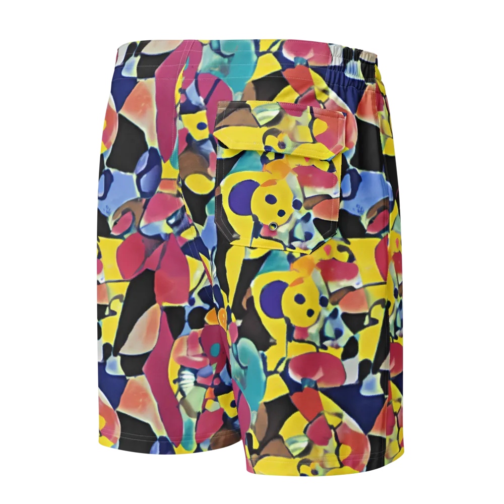 Vivid Collide on Men's Board Shorts — Back