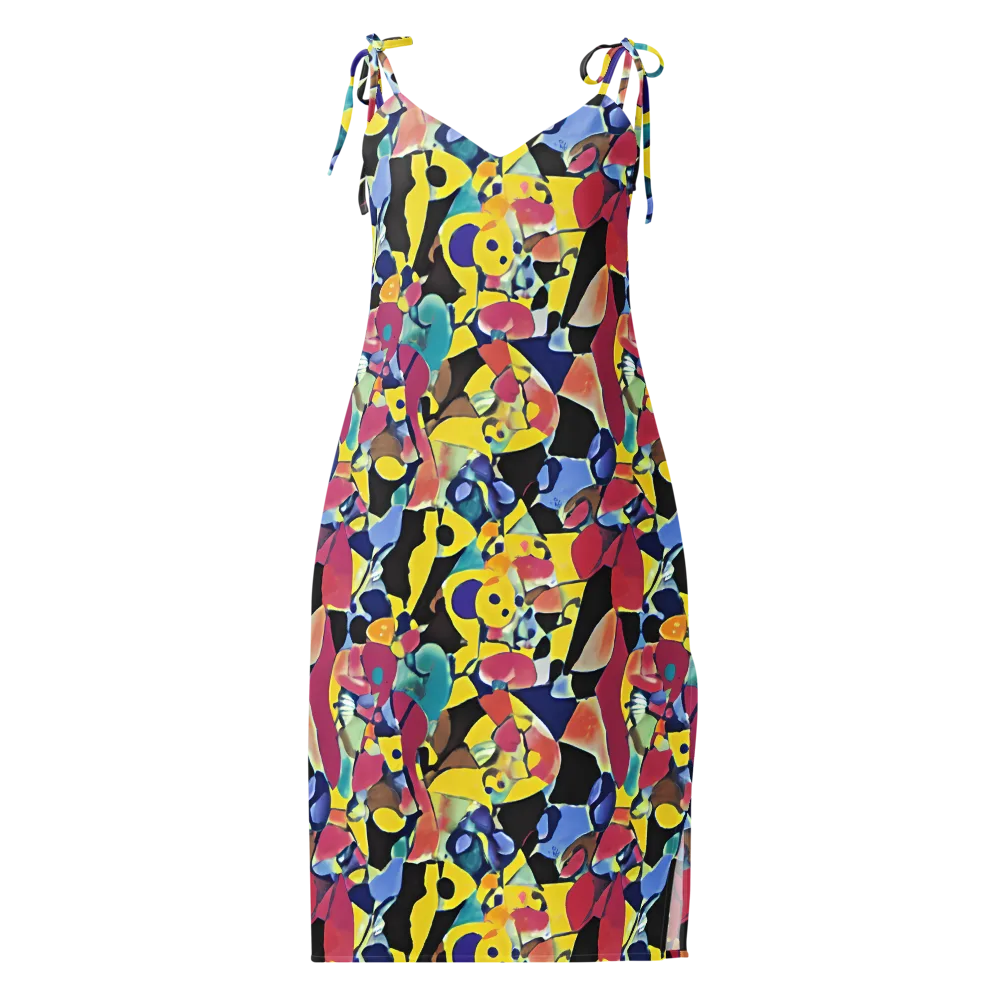 Vivid Collide on Slip Dress — Front