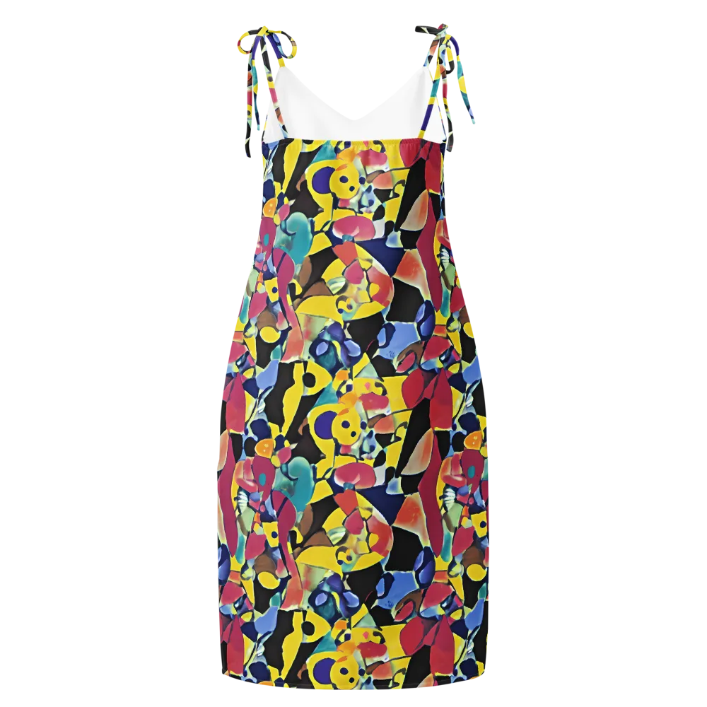 Vivid Collide on Slip Dress — Back