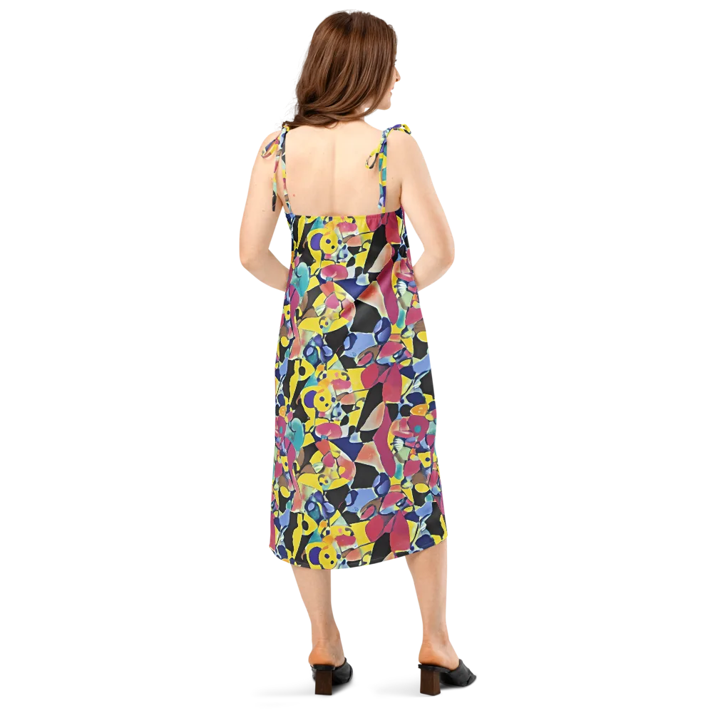 Vivid Collide on Slip Dress — Back