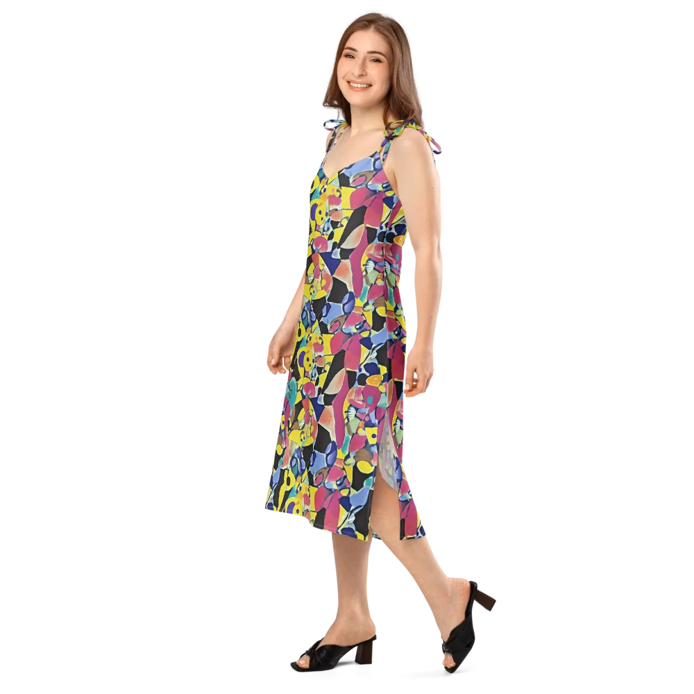 Vivid Collide on Slip Dress — Left Front