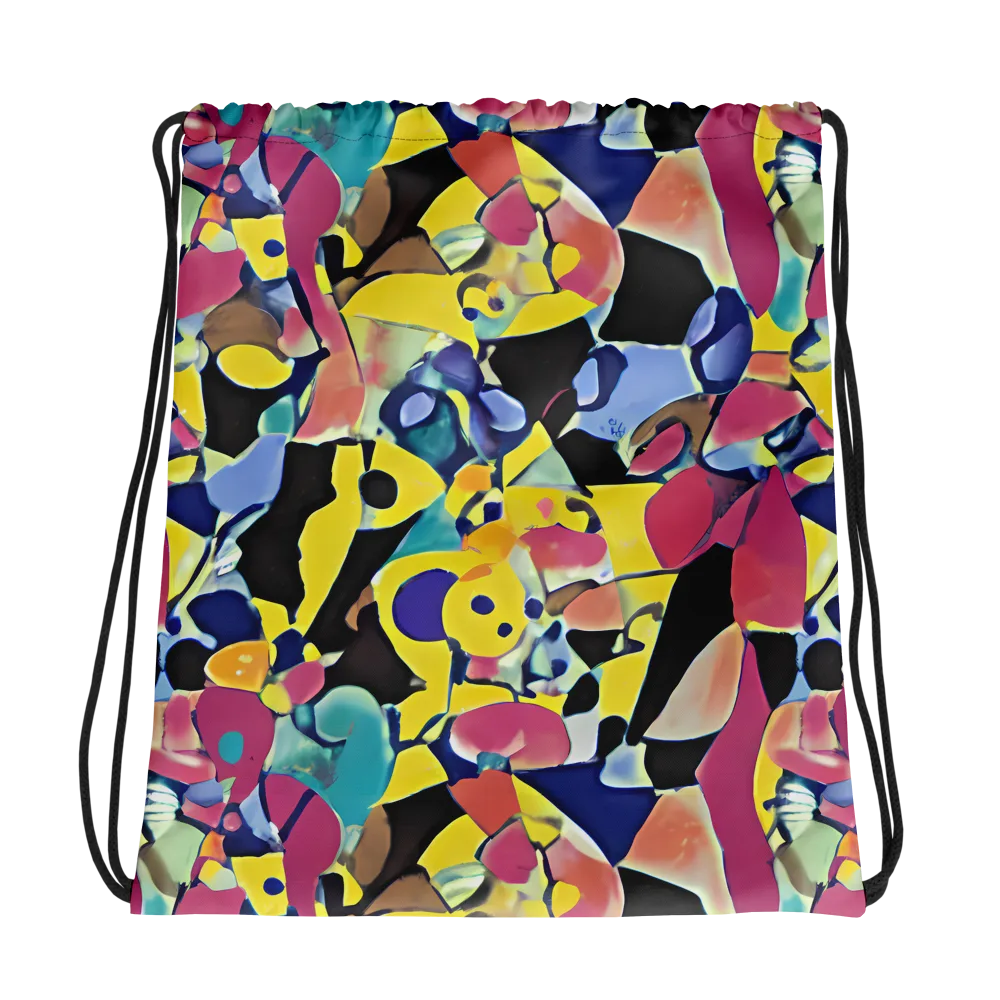 Vivid Collide on Drawstring Bag — Photo