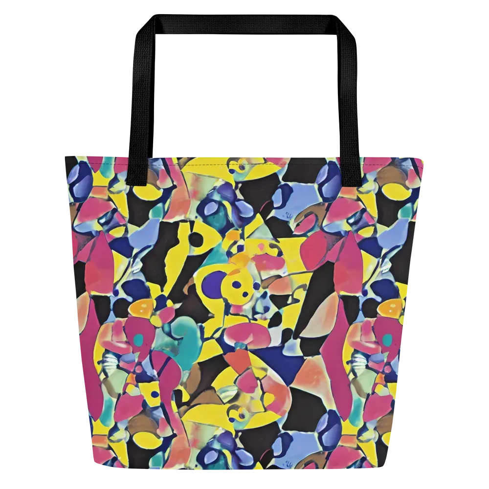 Vivid Collide on Large Tote Bag W/ Pocket — Front