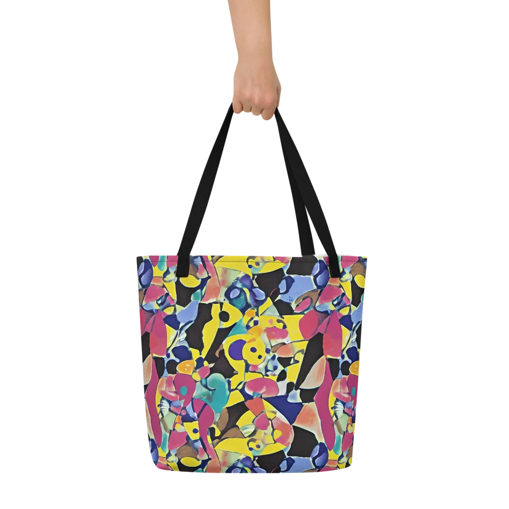Vivid Collide on Large Tote Bag W/ Pocket — Front
