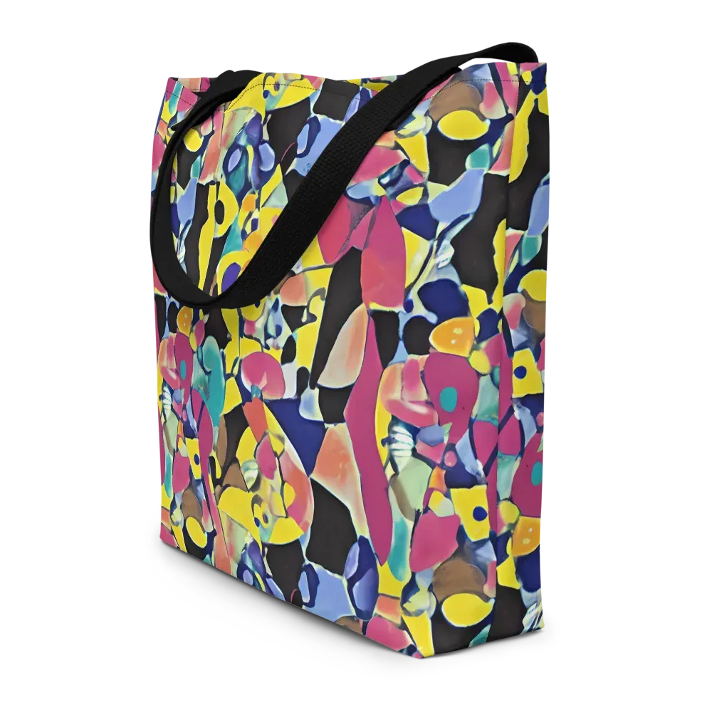 Vivid Collide on Large Tote Bag W/ Pocket — Front