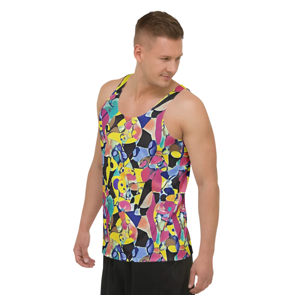 Vivid Collide on Men's Tank Top — Left Front