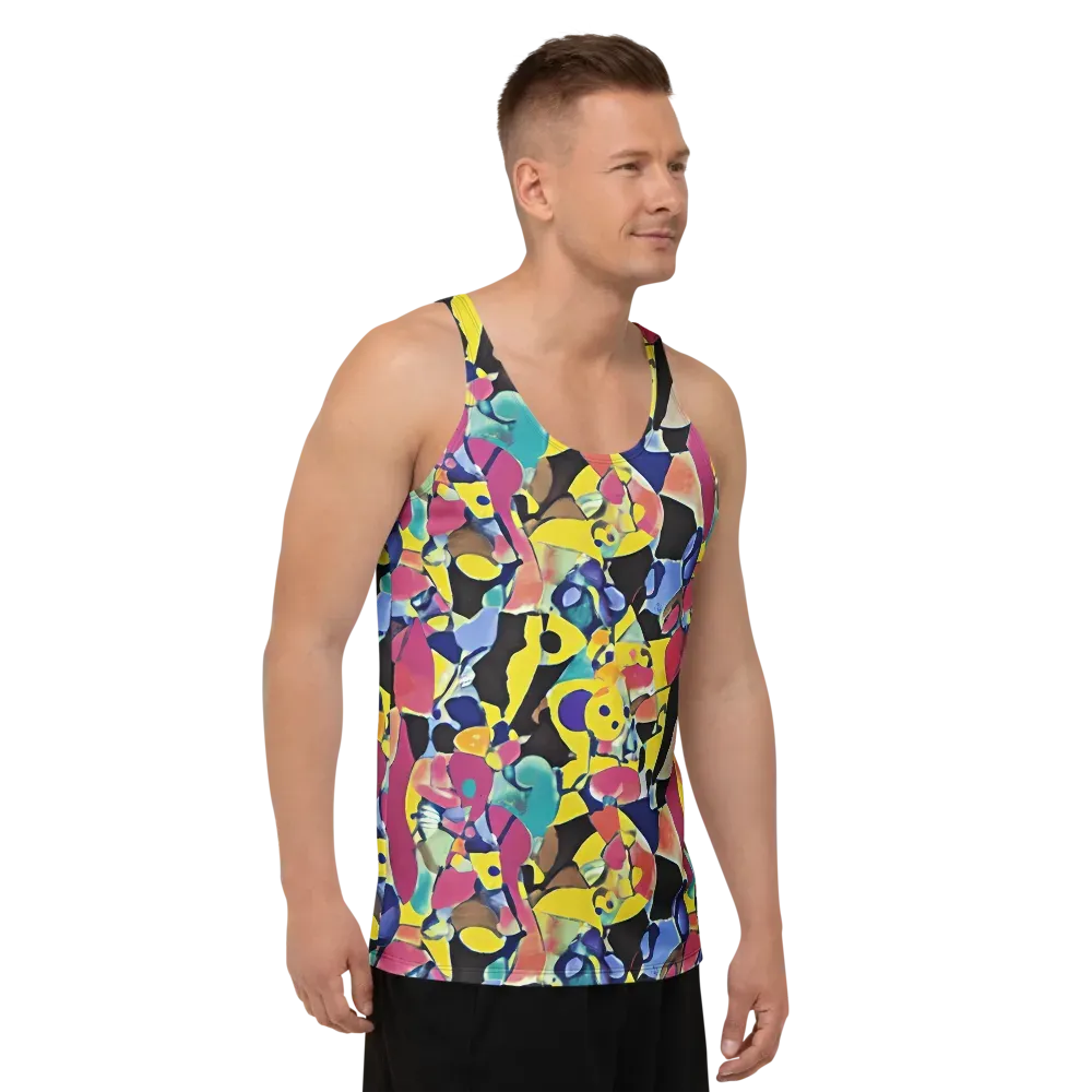 Vivid Collide on Men's Tank Top — Right Front