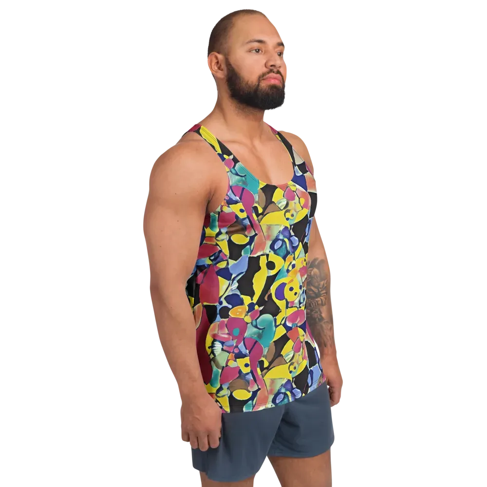 Vivid Collide on Men's Tank Top — Right Front