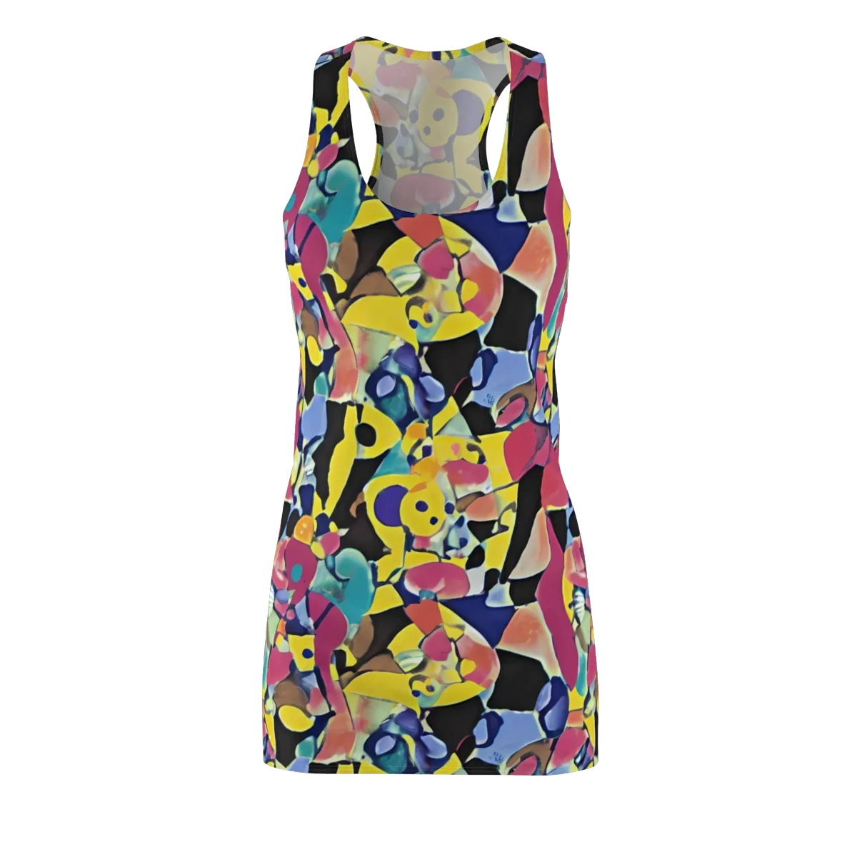 Vivid Collide on Racerback Dress — Front