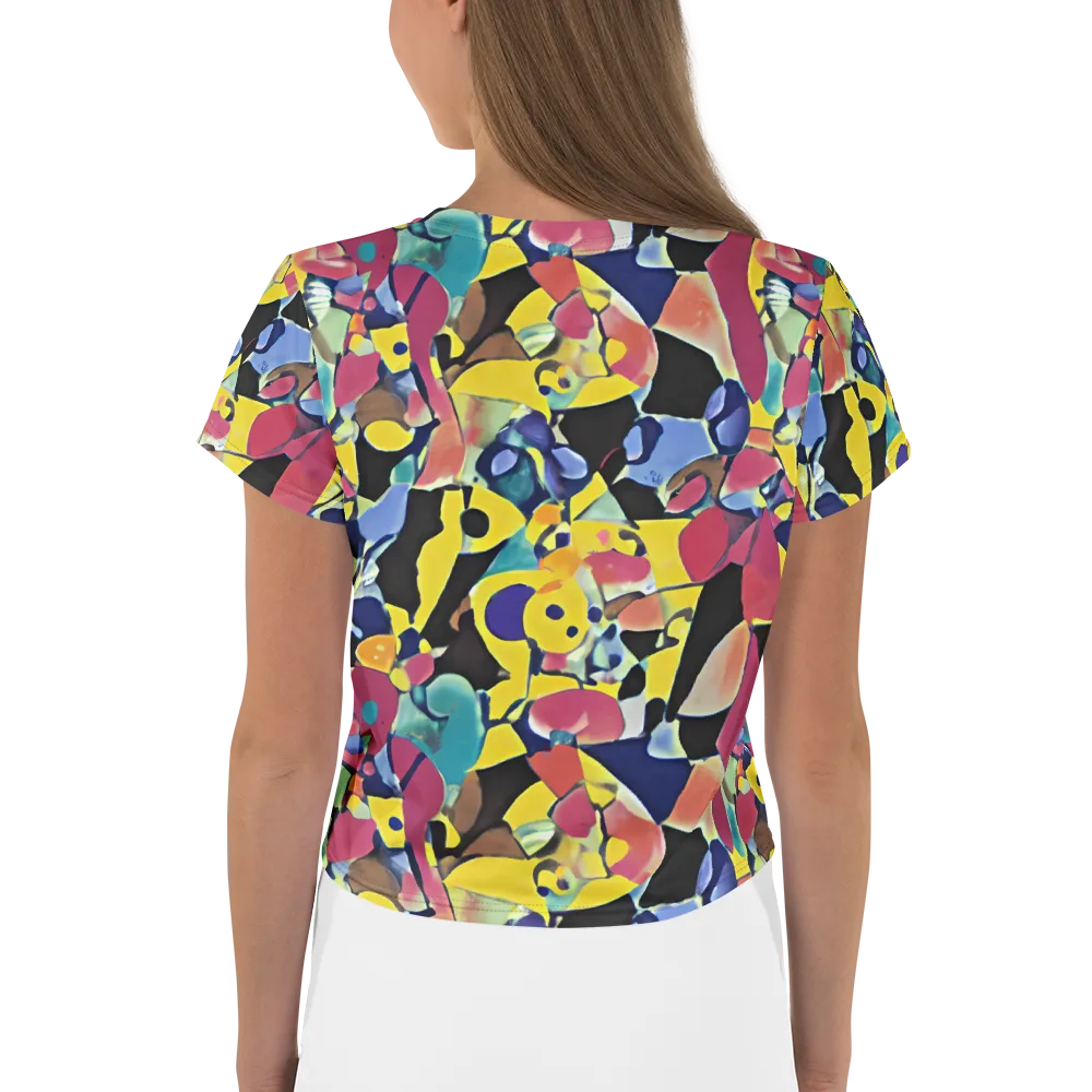 Vivid Collide on Crop Tee — Back
