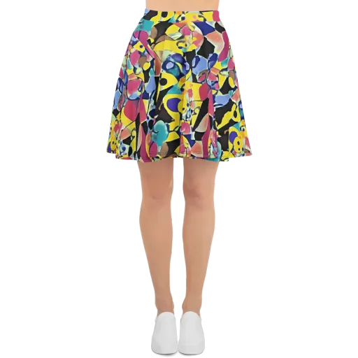 Vivid Collide on a Skater Skirt