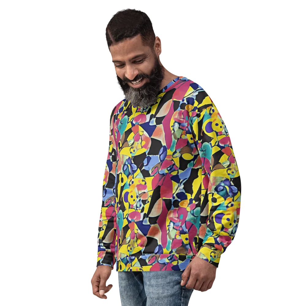 Vivid Collide on Sweatshirt — Left Front