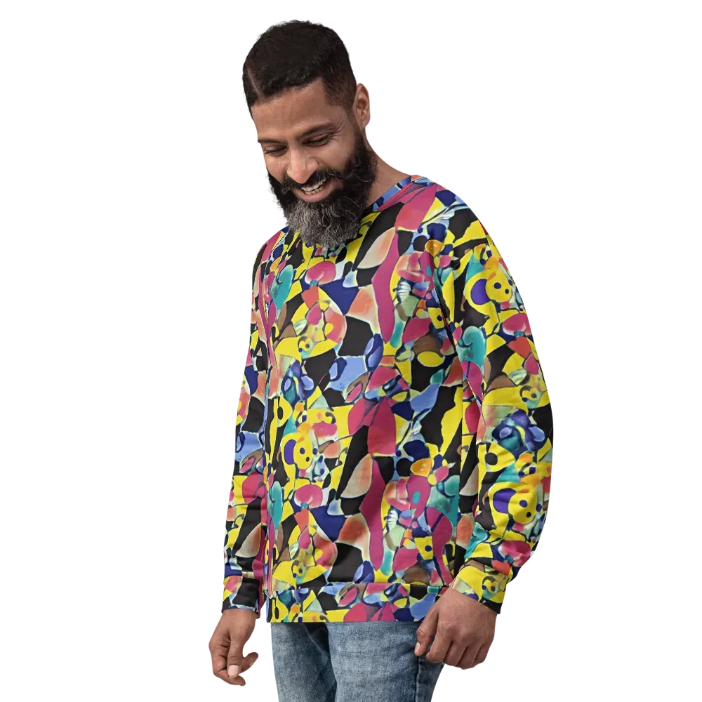 Vivid Collide on Sweatshirt — Left Front