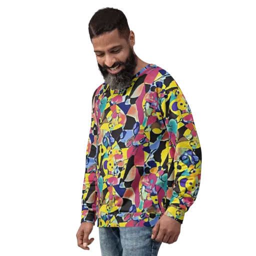 Vivid Collide on a Sweatshirt