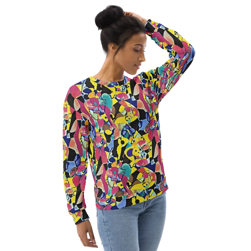 Vivid Collide on Sweatshirt — Right Front