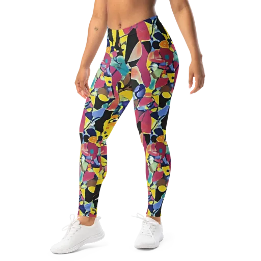 Vivid Collide on a Leggings
