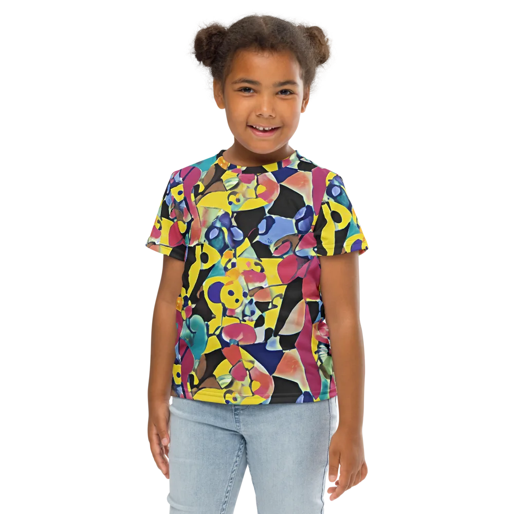 Vivid Collide on Kids Crew Neck T-Shirt — Front