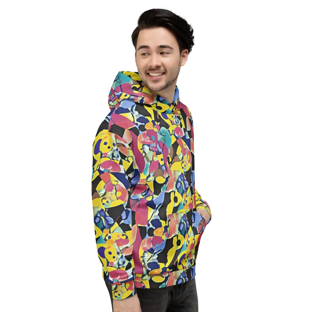 Vivid Collide on Hoodie — Right