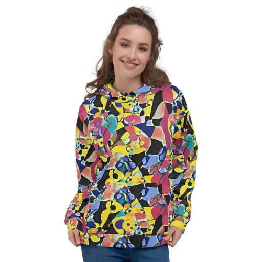 Vivid Collide on a Hoodie