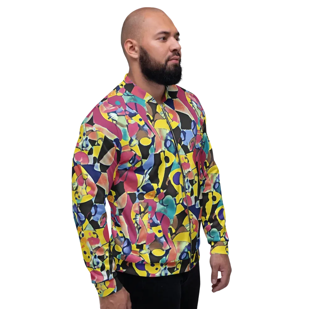 Vivid Collide on Bomber Jacket — Right