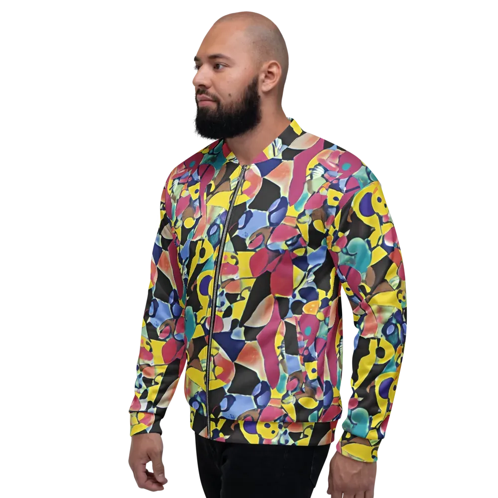Vivid Collide on Bomber Jacket — Left